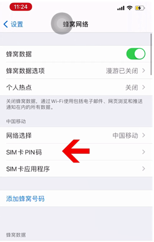 郑场镇苹果14维修网分享如何给iPhone14的SIM卡设置密码 