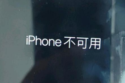 郑场镇苹果服务网点分享锁屏界面显示“iPhone 不可用”如何解决 